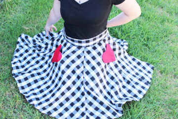 How to Sew a Circle Skirt for Valentine’s Day