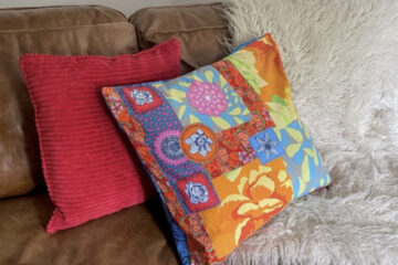 How to Sew a Raw Edge Applique Cushion Cover